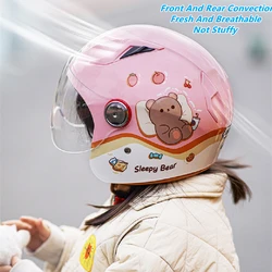 Child Riding Cartoon Helmet Motorcycle Sun Protection Breathable Safety Helmet Motorcycle Skateboard Bike Head Protection