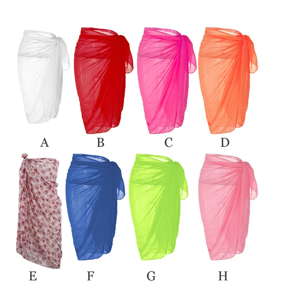 

Длинные Стильные Солнцезащитные накидки Sarong, бикини, купальники для улицы
