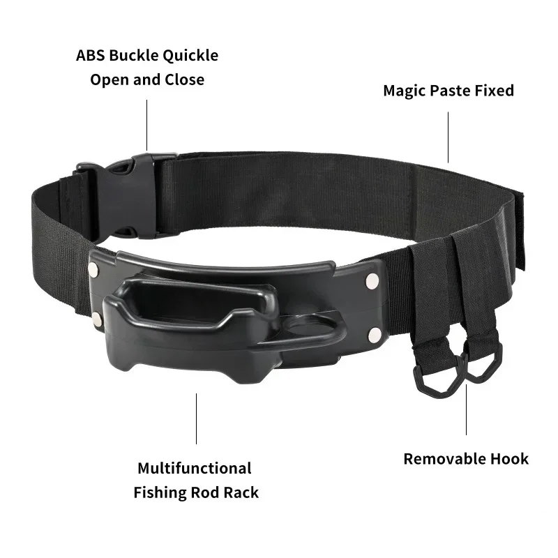 1PC Fishing Belts Lure Rod Waist Support Belt Fishing Bracket Temporary Insertion Outdoor Tackle Supplies Accessories fishing rod bracket fishing gear accessories
