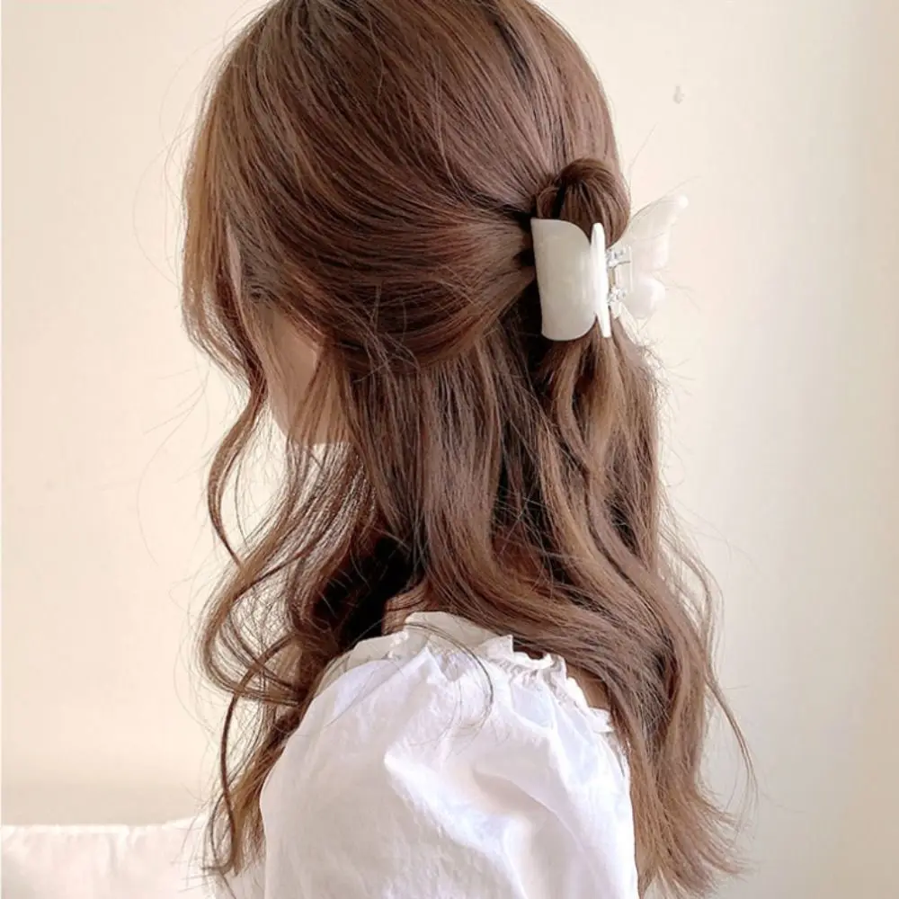 1pc Mode Schmetterling Haar Kralle Fee Hai Clip elegante bunte Haarschmuck Haars pange Pferdes chwanz Clip für Frauen Mädchen – Detail 3