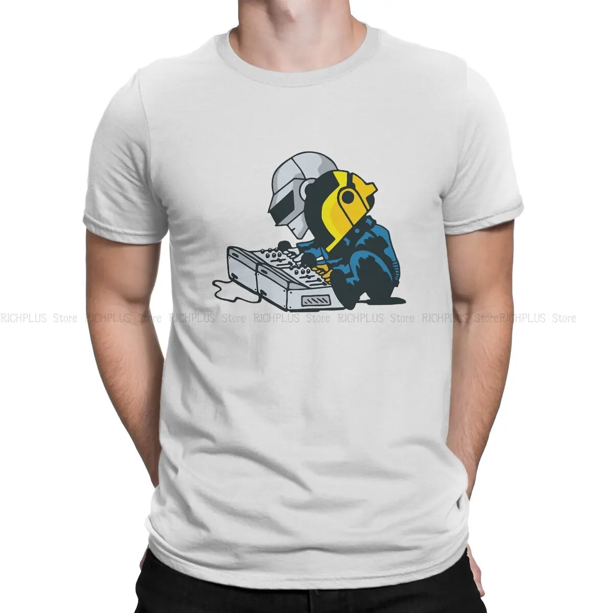 

Daft Punk TShirt Music Classic Polyester T Shirt Homme Men Clothes New Design Big Sale