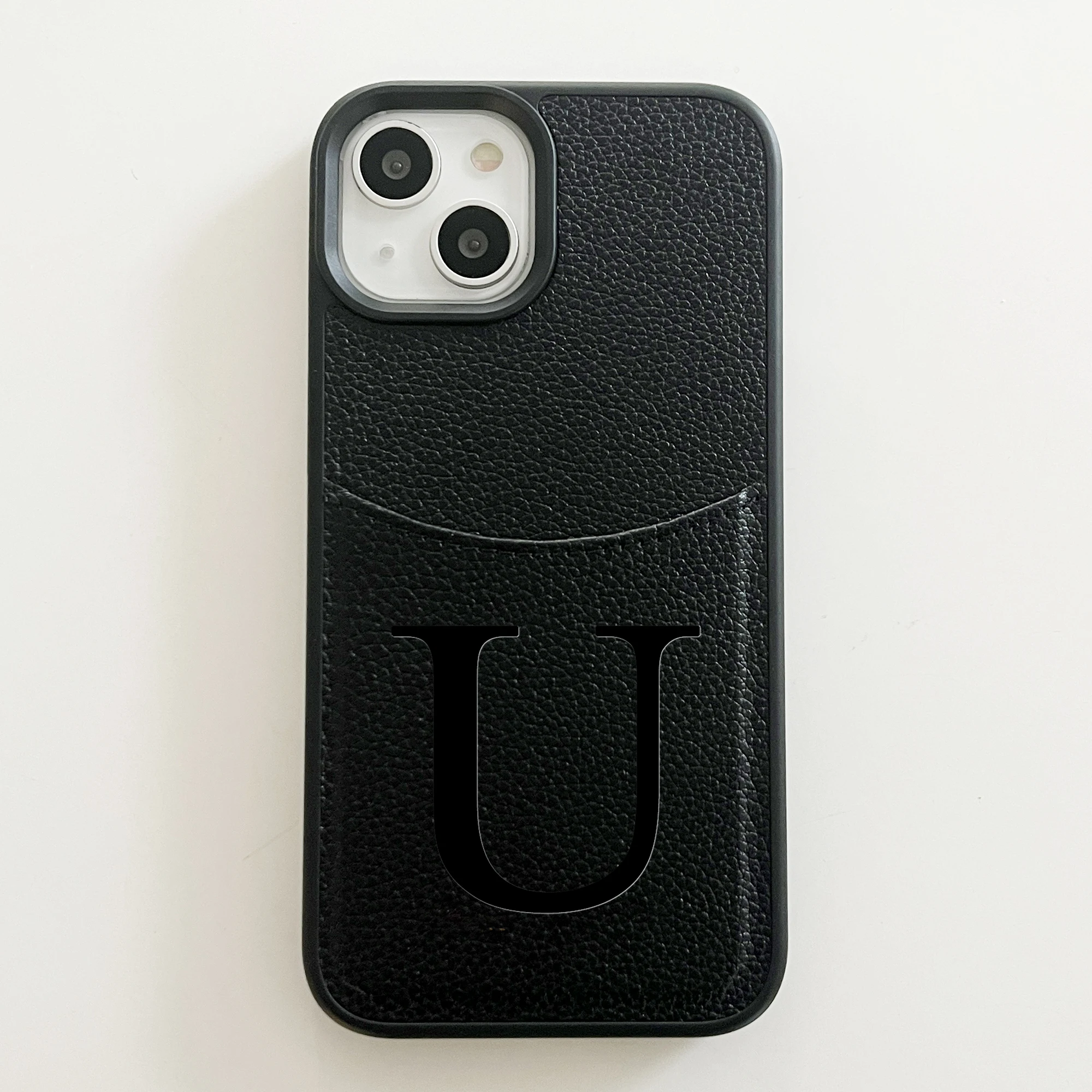 Custom Name Initial Big Letter Insert Card Phone Case For thumbnail 2