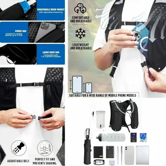 Running Hydration Vest for Women and Men