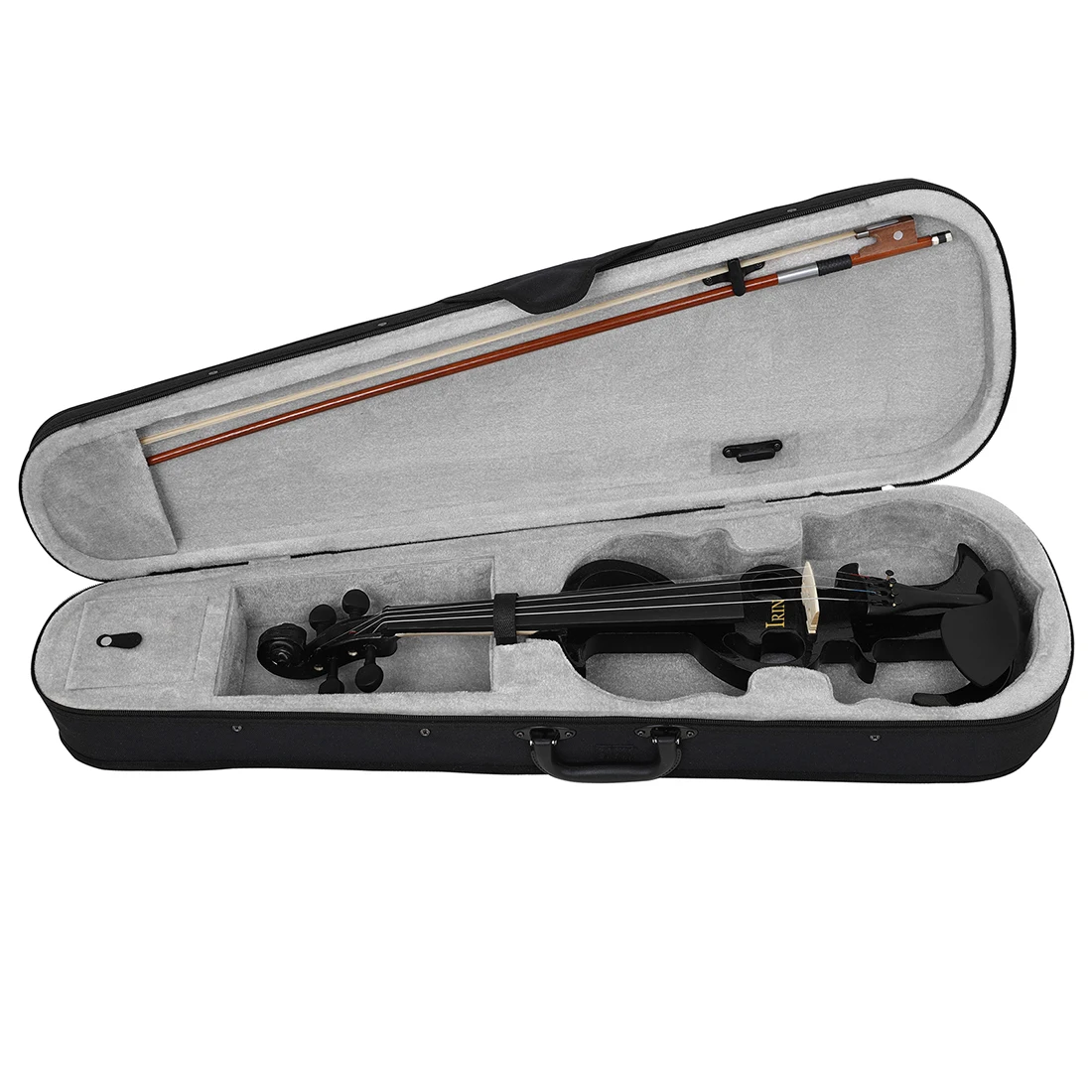 Electric Violin 4/4 Full-Size Silent Violin Set Solid Maple Metal Electronic for Beginners Adults Practice Grade Exam