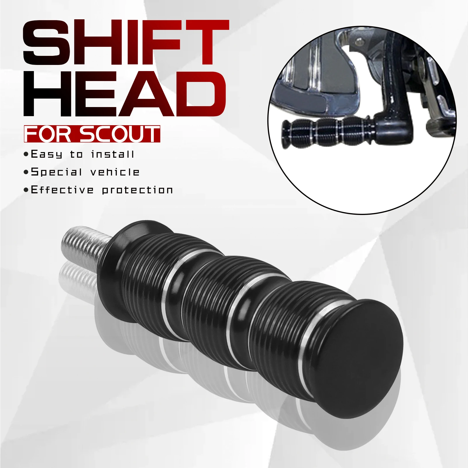 

Motorcycle Accessories Gear Shift Pin Brake Pegs Set For Indian Scout /Scout Sixty/ Bobber 2015-2023