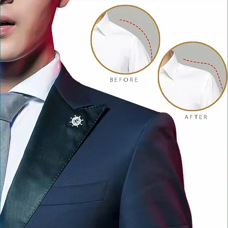 5 Pairs unisex sponge shoulder pads men formal wear supplies women clothing dress accessories removable enhancer
