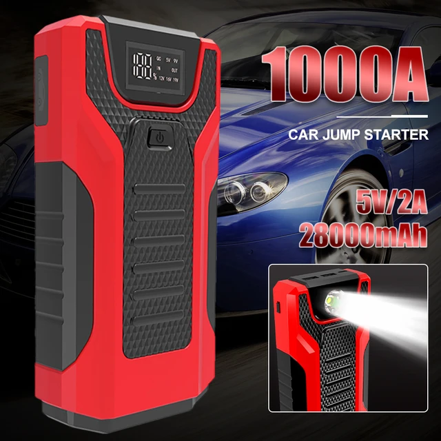 28000mAh Auto Starthilfe Power Bank 12V Tragbare Auto Notfall Start Power  Starter Auto Batterie Booster Ladegerät Ausgangs gerät