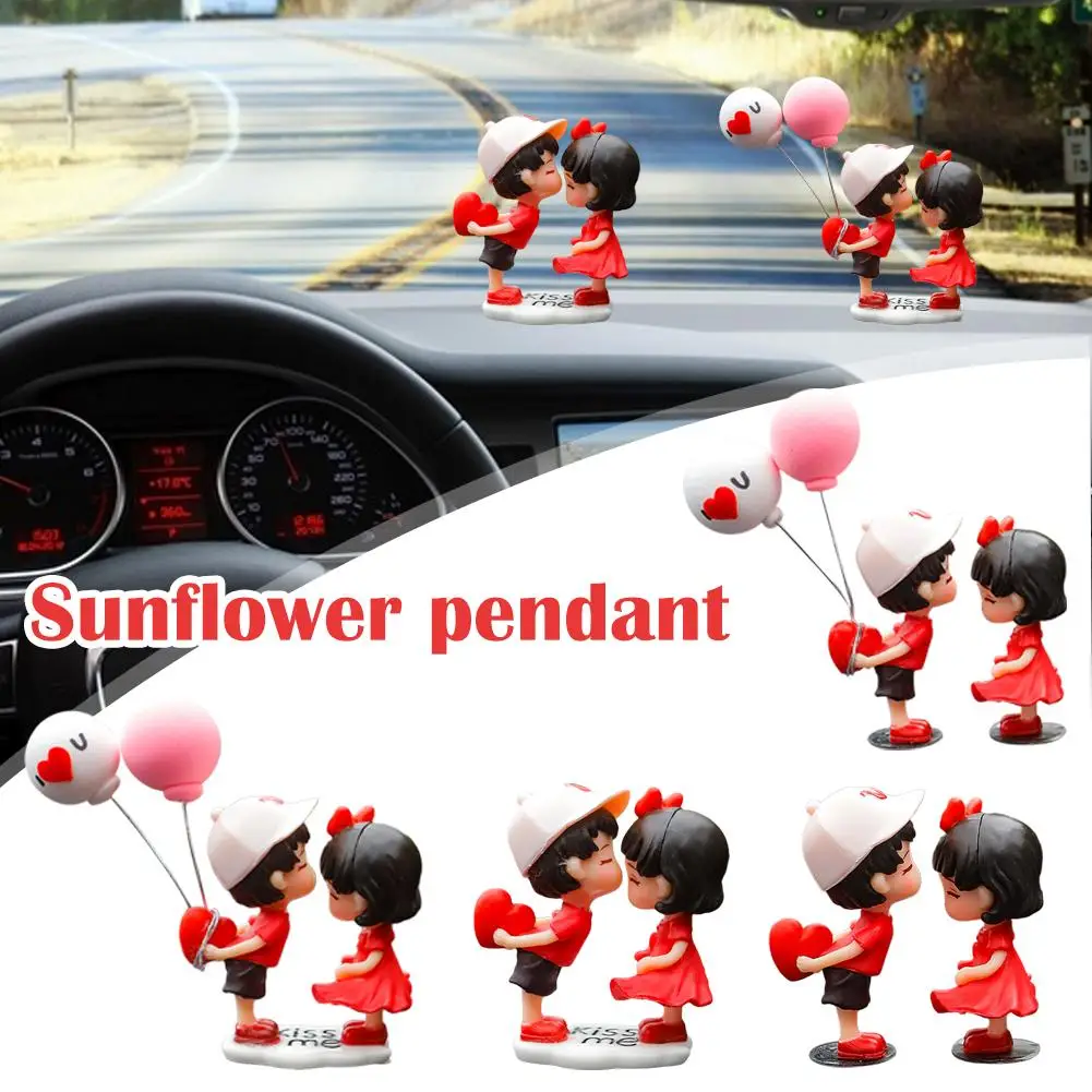 Mooie Auto-Accessoires Cartoon Koppels Actie Figuur Vent Accessoires Geschenken Verfrisser Lucht Interieur Auto Dashboard Decoratie W9a8