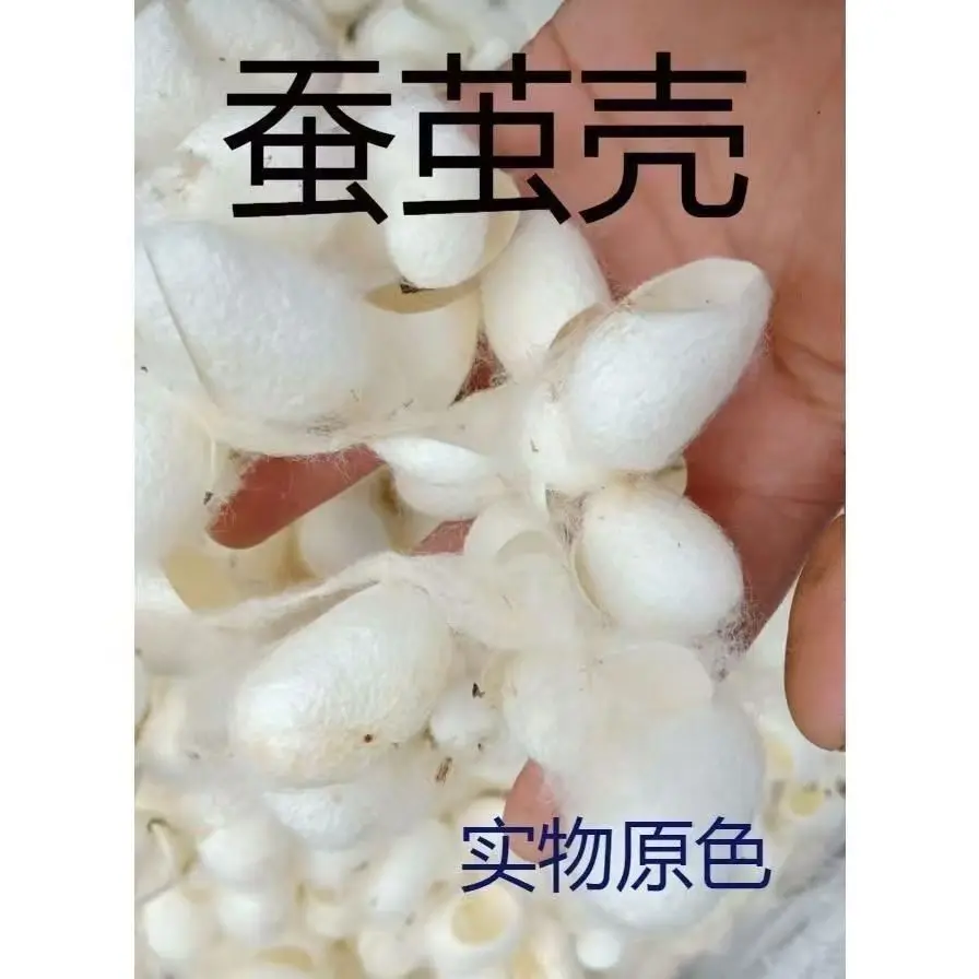 천연 누에고치 껍질 실크 원료 (150g=500개)