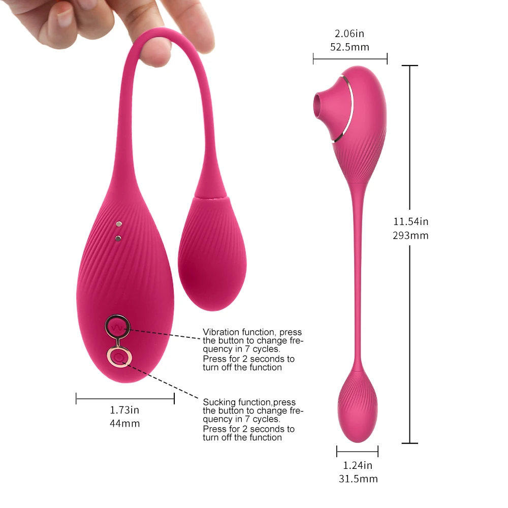 7 Częstotliwości Wibrujący Dildo Kobieta Cichy Magnetyczny Akumulatorowy Masturbator Ssanie Seks Produkty_voghion.com