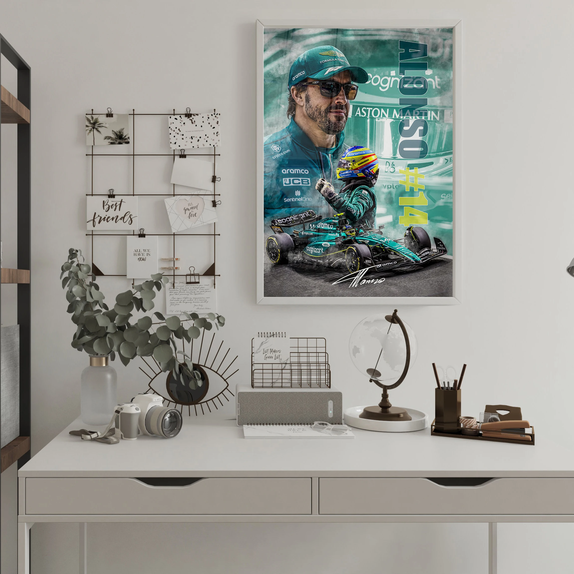 F1 Fernando Alonso Portraits Formula 1 Car Poster Canvas Painting Prints  Wall Art Pictures For Living Room Home Decoration - AliExpress