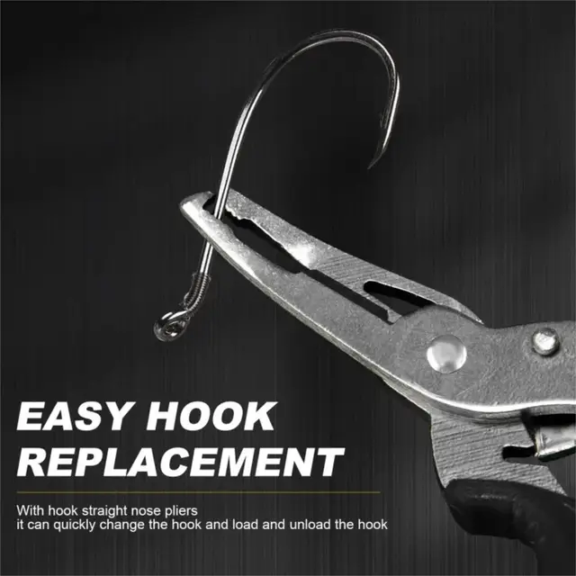 Multifunctional Curved Mouth Road Sub Pliers Cutting Lines Uncoupling Fish Hooks Opening Coils Outdoor Fishing Tools Plier 4