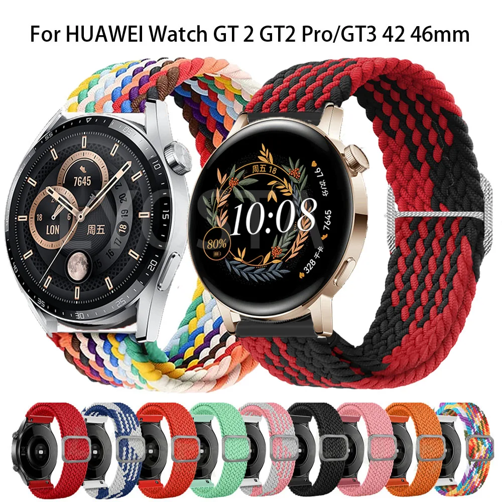 20 22Mm Per Gt2 Pro/Huawei Watch 3 Pro Cinturino Cinturino In Nylon Sport Per Huawei Watch Gt Gt2 Gt3 42 46Mm Gt Runner 46Mm Bracciale