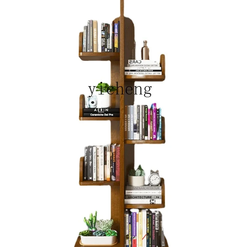 

XL Solid Wood Children's Small Tree-Shaped Cactus Bookshelf Creative Corner Shelf Floor