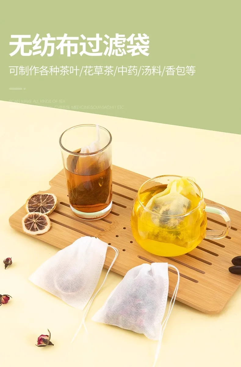 Description Picture 2 of itemMaking Soup Soup Seasoning Package Non Woven Material Disposable Tea Bag 200pcs Multi Purpose Small Specifications Filter Pocket
