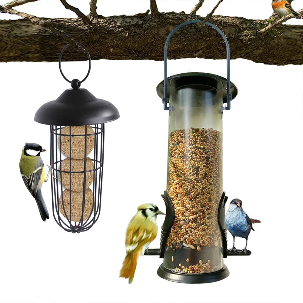 

New Bird Balcony Outdoor Hanging Pet Bird Feeder