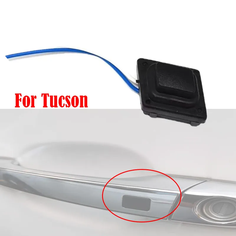 Car Door Handle Buckle Induction Button With Line Fit For Hyundai