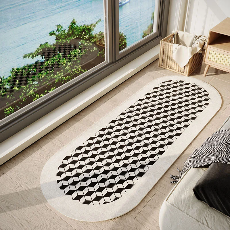 

2023 Bathroom entrance carpet floor mat, bathroom anti-skid mat carpe GREY