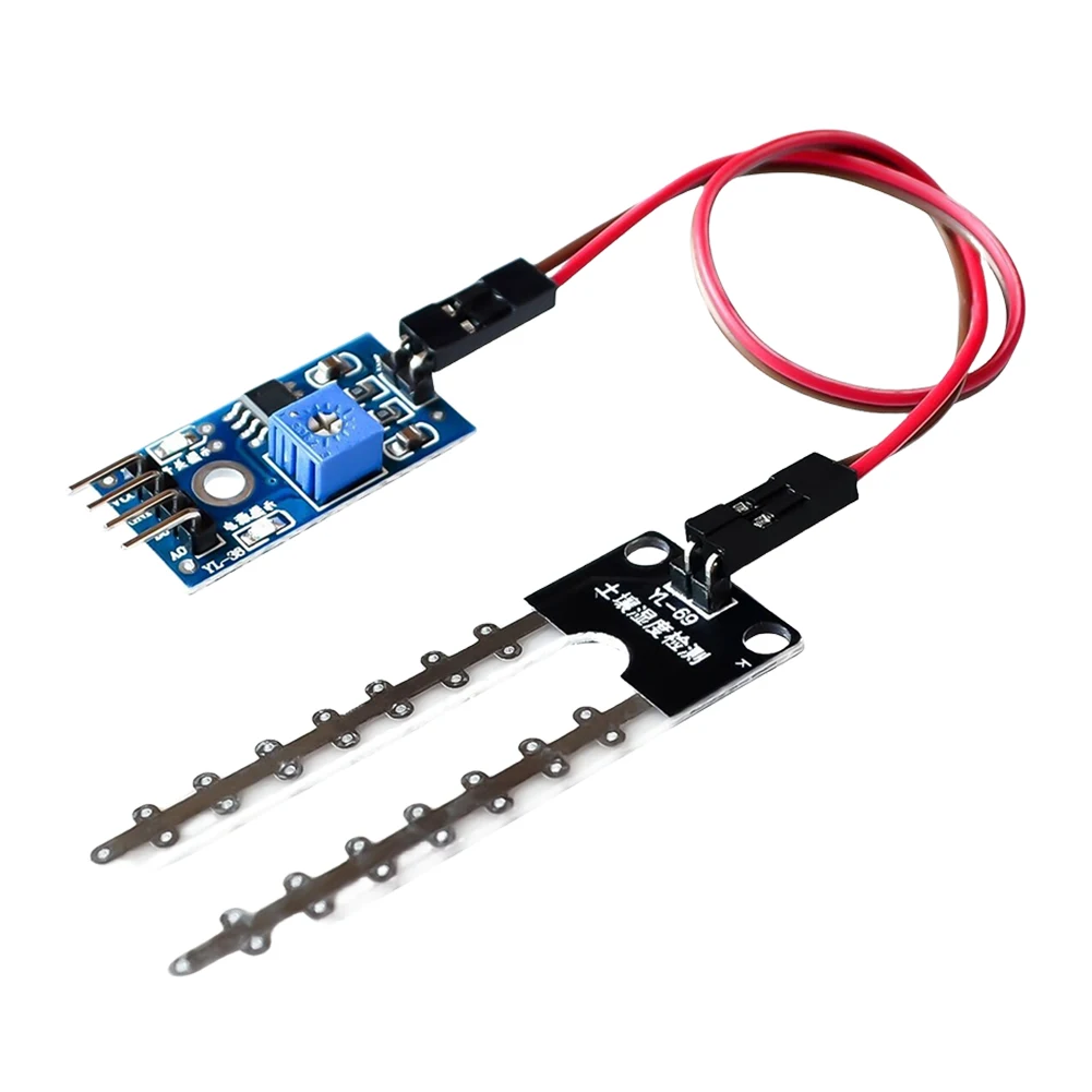 Smart Electronics Soil Moisture Hygrometer LM393 Digital Humidity Sensor Module Board 5V High Precision for Robot Smart Car