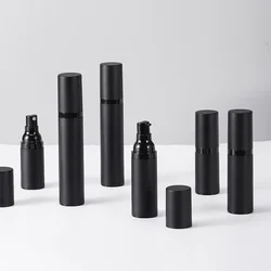 Black Lightproof Airless Lotion Travel Bottle with Vacuum Pump (Available in 15ml, 30ml, 50ml) - 50ml (Spray)