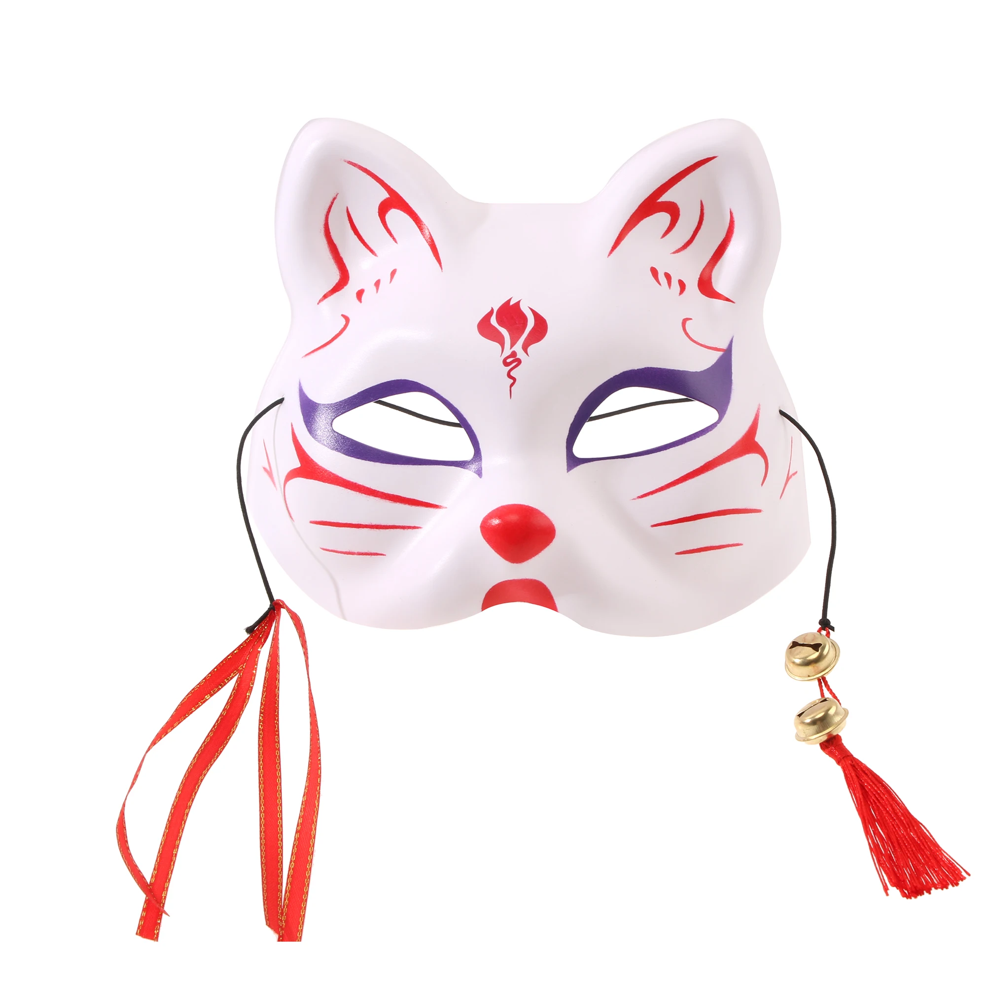 Kitsune Mask For Halloween Costume Japanese Cute Fox Cosplay Kabuki Masks  Anime Masquerade Ball Party Cat Half Mask Christmas - AliExpress