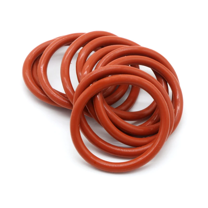 Food Grade VMQ O Ring Gasket CS 4mm OD 12-150mm Waterproof Washer Round O Shape Rubber Silicone Ring 10Pcs rubber o rings rubber washers keycap o rings silicone o rings