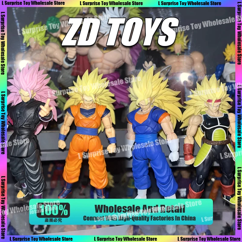 ZD Studio Dragon Ball Super Saiya SSJ3 Vegito Bardock Gogeta Black