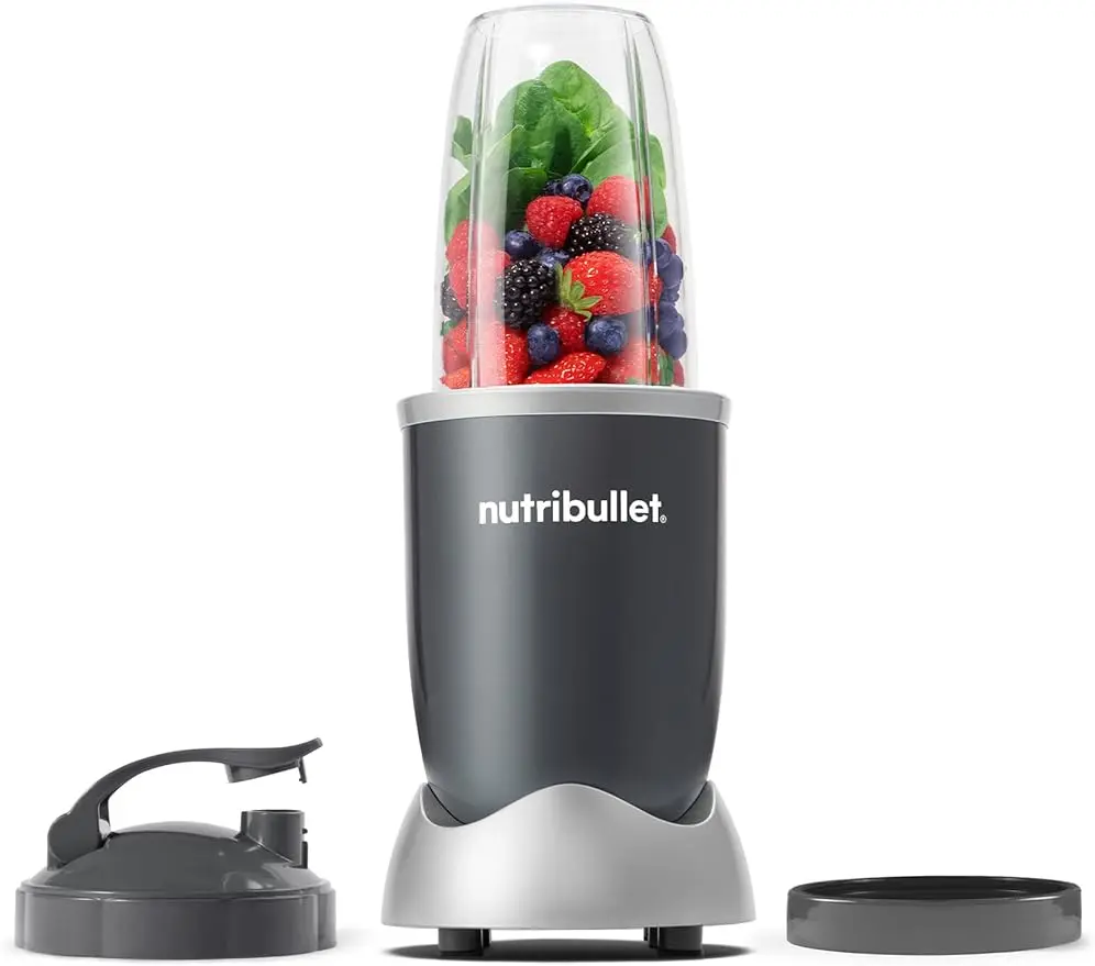 

nutribullet Personal Blender for Shakes, Smoothies, Food Prep, and Frozen Blending, 24 Ounces, 600 Watt, Gray, (NBR-0601)free sh