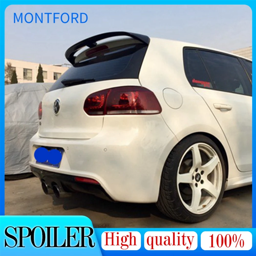 

Стайлинг автомобиля, неокрашенный праймер из АБС-пластика, задний багажник, крыло, спойлер на крышу, украшение для Volkswagen VW Golf 6 2010 2011 2012 2013