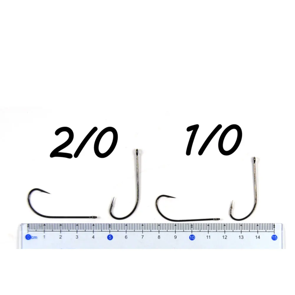 10pcs 2X Long Shank Stinger Deer Hair Hook for Smaller Pike Salmon Bass  Patterns Saltwater Shrimps Fly Tying Hooks BN