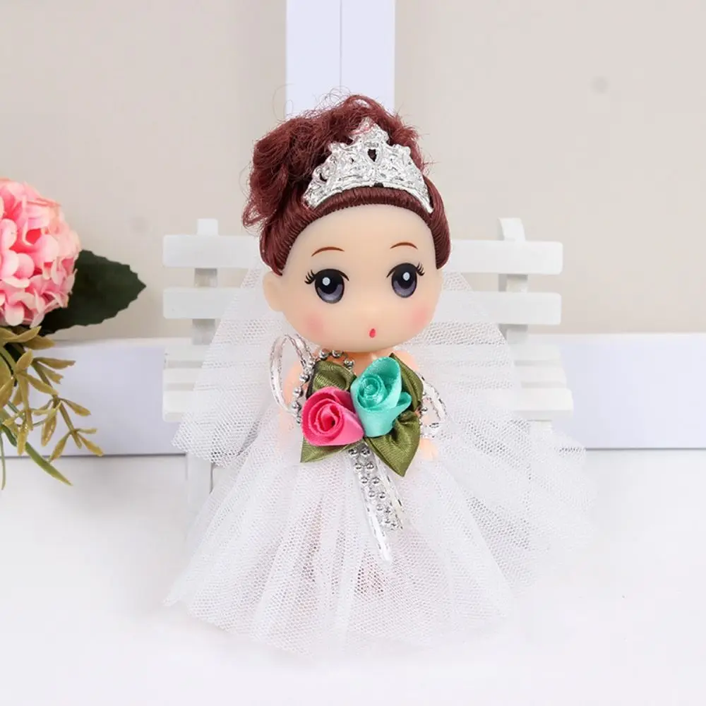 12 Cm Big Eyes Princess BJD Doll Korean Makeup Look Movable 12cm Bjd Doll DIY Sweet Wedding Dress Mini Girl Play House