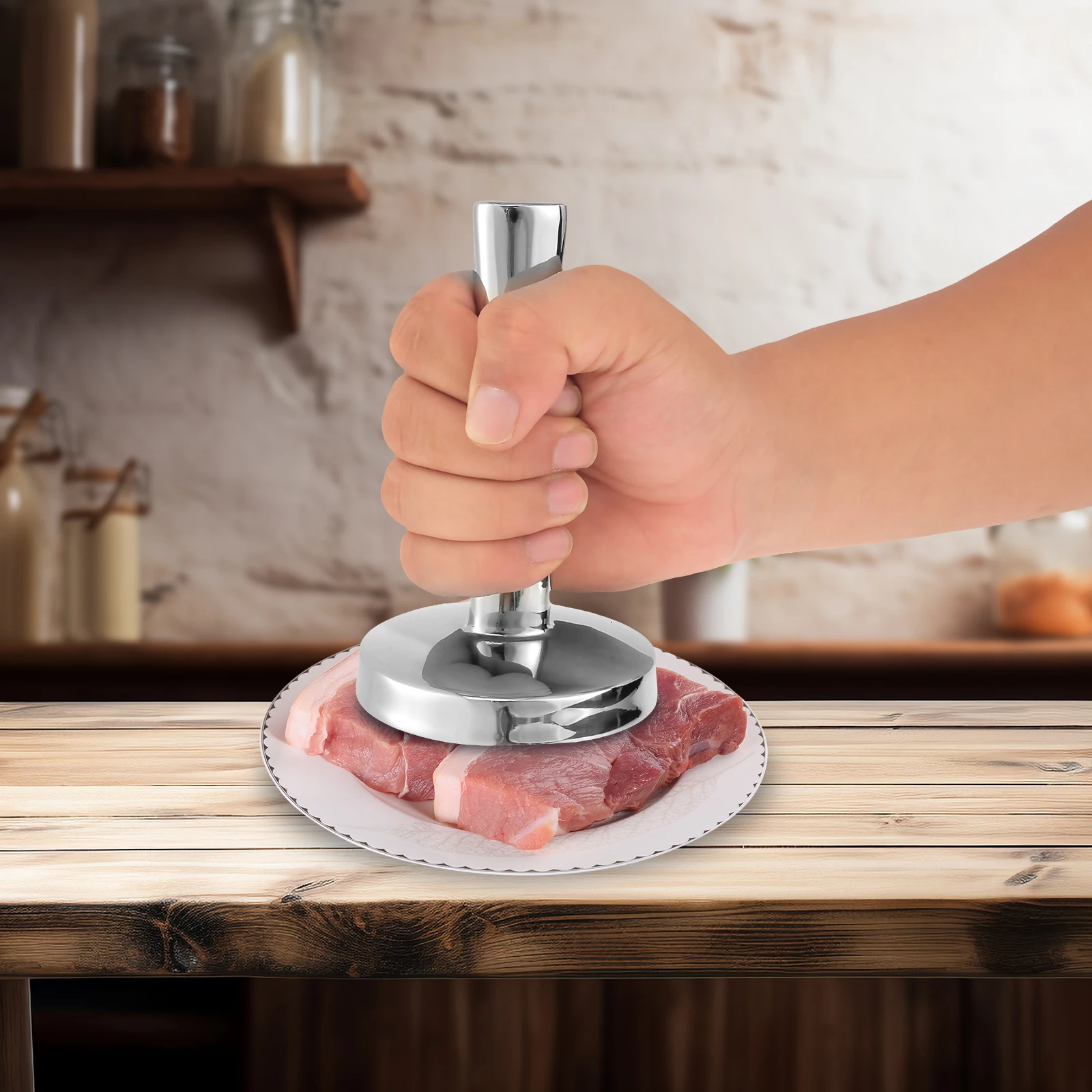 Meat Pounder Flattener Kitchen Meat Mallet Tenderizer Tool Food Grade Stainless Steel meat tenderizer meat hammer
