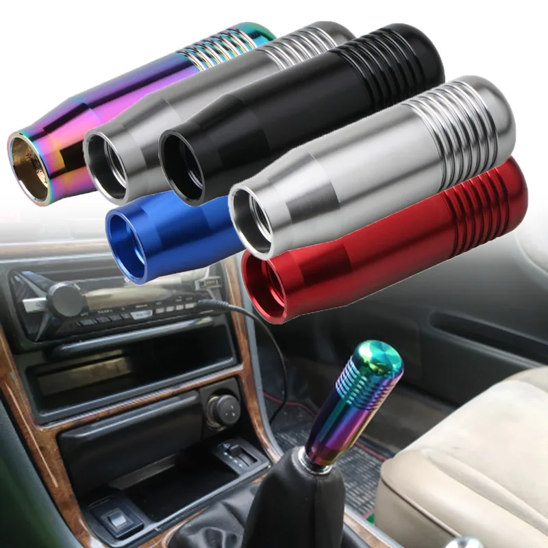 Gear Shift Knob 8.5cm Car Ctylish Gear Shift Knob Stick Manual Transmission Universal Car Aluminum Extended Gear Shifter Head Knob