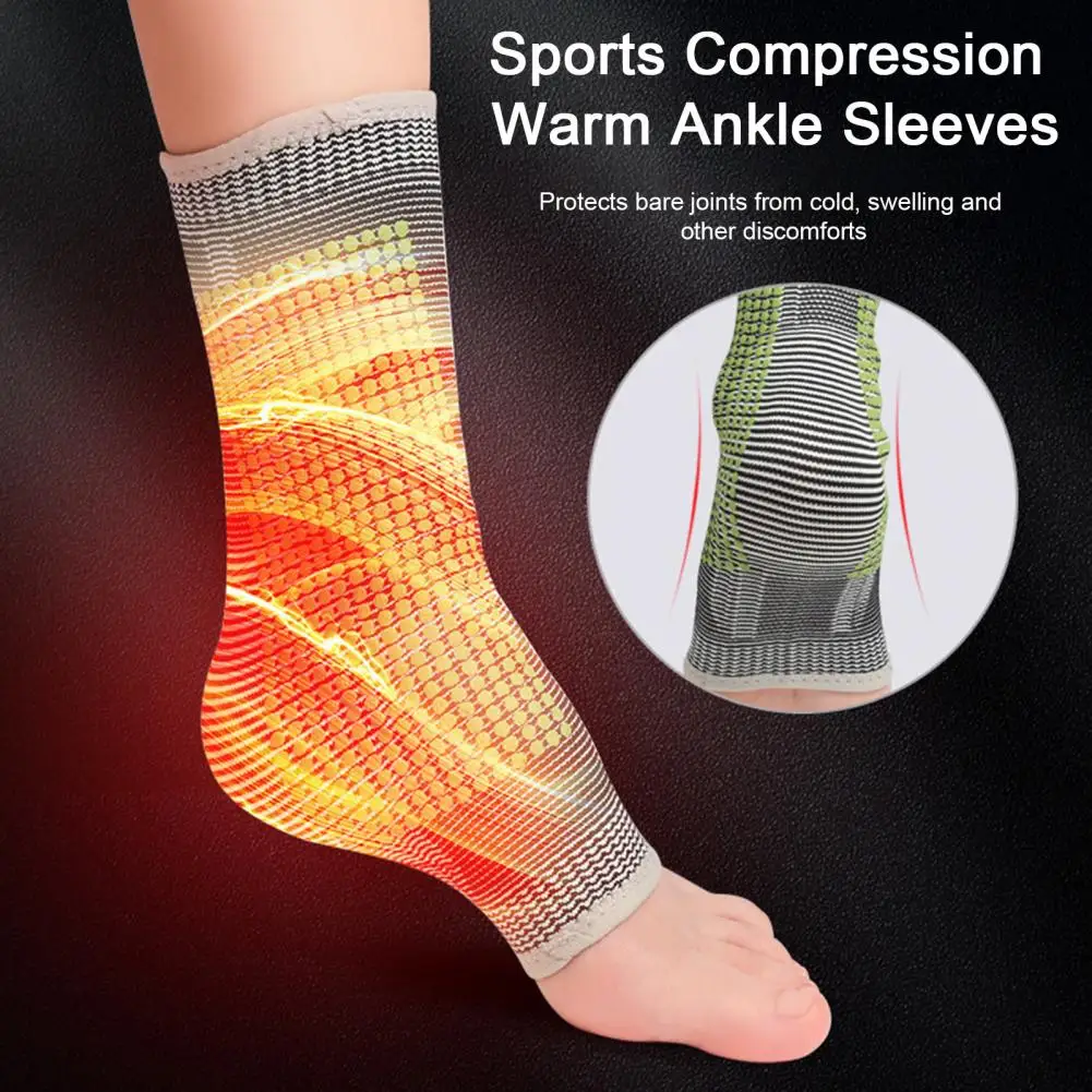 

Self-heating Ankle Protector Ankle Brace Knitting Ankle Heel Protector Sleeve Heat Generation Dot Nylon Compression Ankle Guard