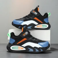 Chaussures de Tennis pour enfants, baskets de sport d'automne décontractées pour garçons, légères et respirantes, en cuir, pour entraînement quotidien, nouvelle collection 5