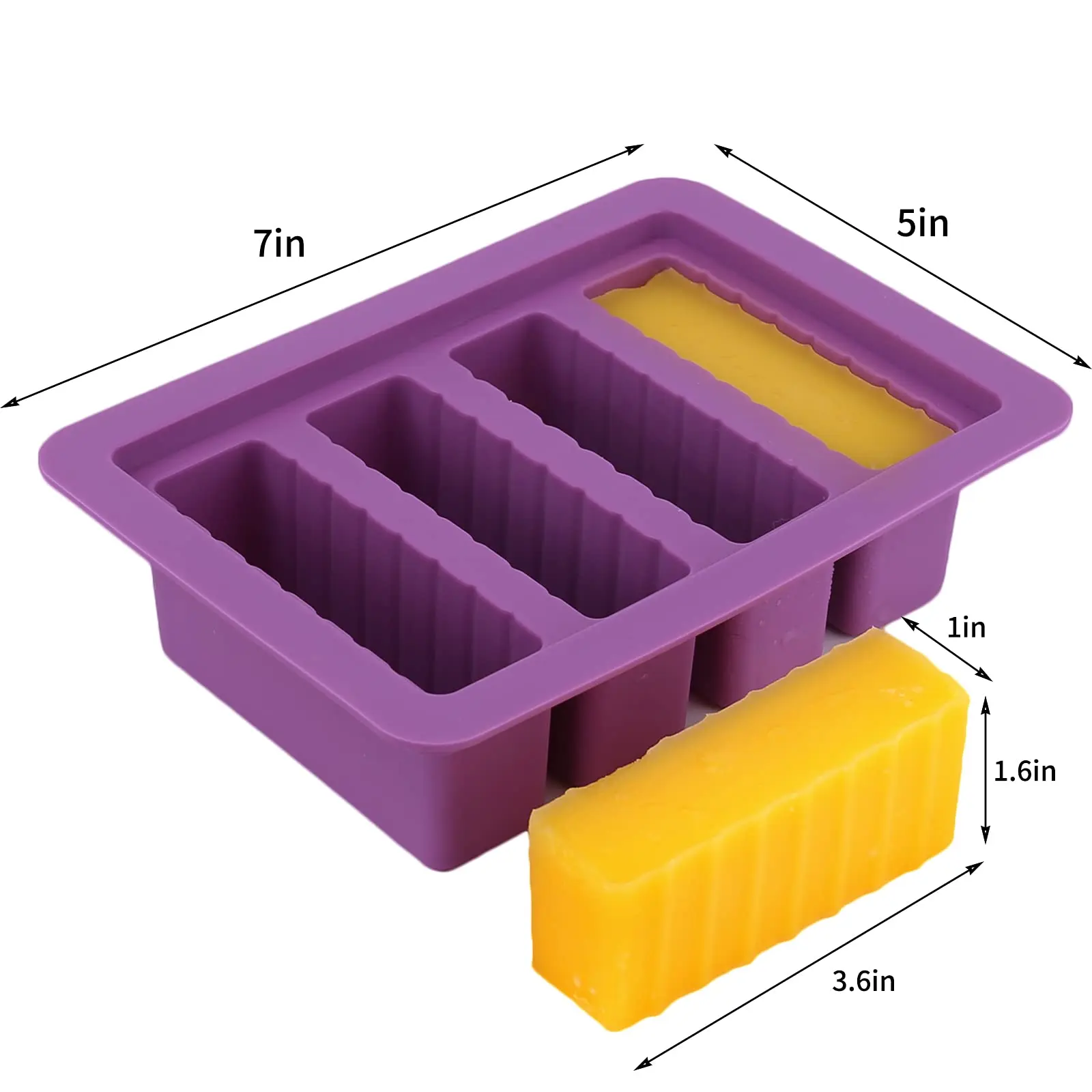 Leeseph Silicone Non-Stick Butter Tray - Non-Stick Rectangle Container for  Brownies, Homemade Butter, Herbed, Garlic Butter - AliExpress