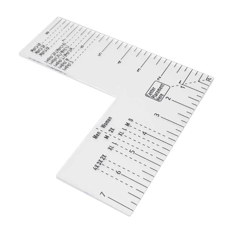 

N0HB Alignment Tool Placement Tshirt Ruler Guide for Embroidery Heat Press Printing