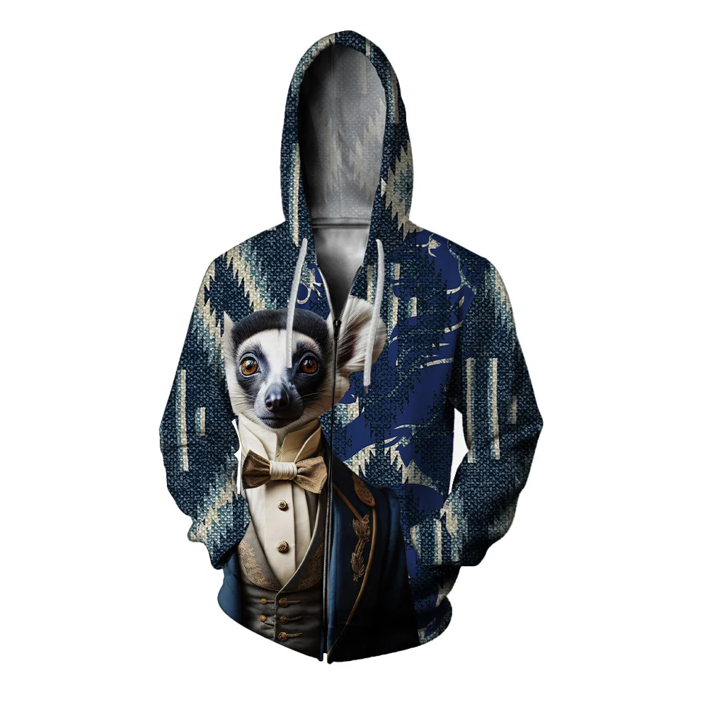 thumbnail image 1 of Sudadera con capucha de lagarto, sudadera con capucha genial con cremallera, sudaderas de animales para hombres, sudadera con capucha de invierno para hombres, sudadera con capucha asequible para otoñ, 1 of 5