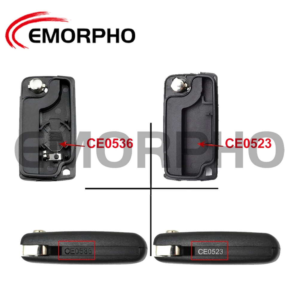 Flip Remote Car Key Shell Case For Peugeot 207 307 308 407 607 807 For Citroen C2 C3 C4 C5 C6 Berlingo Xsara HU83 VA2 key case car remote key car key car key shell key shell