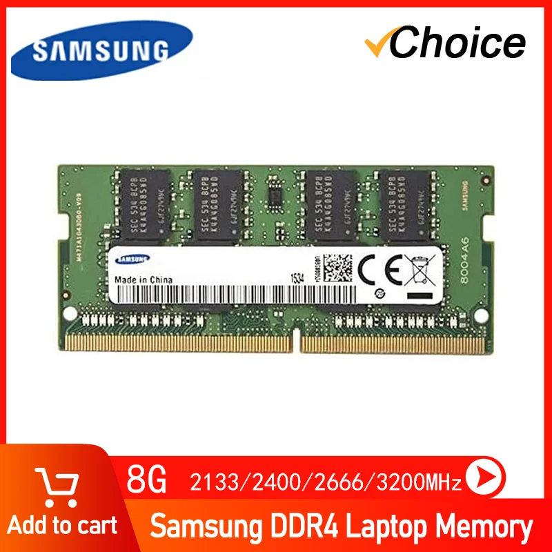 Laptop Ram Memory Samsung DDR4 8GB 2400MHz 2133MHz 2666MHz 3200MHz Sodimm Notebook High Performance