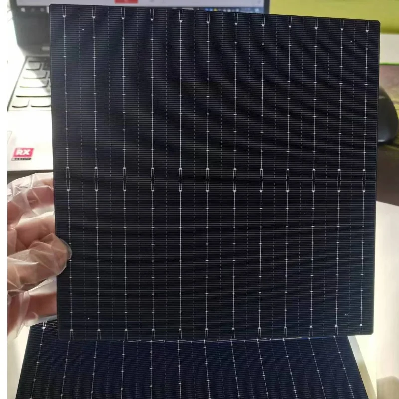 

50pcs Monocrystalline solar cells 210mm x 210mm Bifacial A Grade 23% High Efficiency For Make Solar Panel