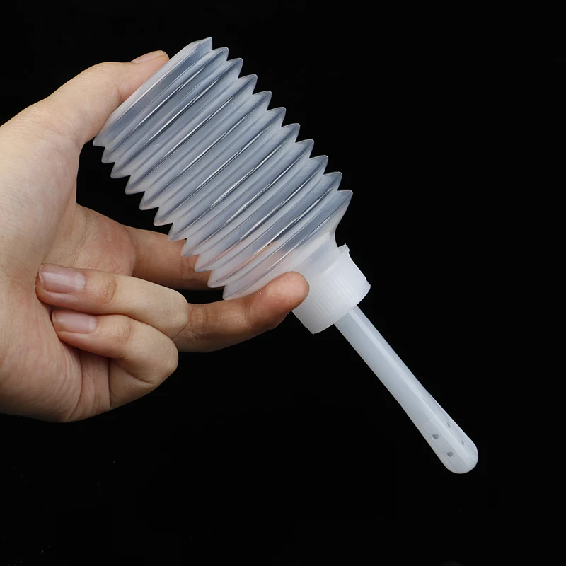 1Pcs 200ml Disposable Medical Vaginal Irrigator Retractable Vagina Anal Douche Feminine Hygiene Enema Cleaner PVC Rectal Syringe 6