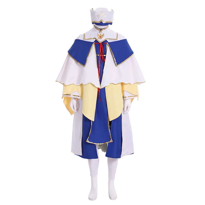 

Goblin Slayer Cosplay Costume Priestess Full Set Onna Shinkan Halloween Party Outfit