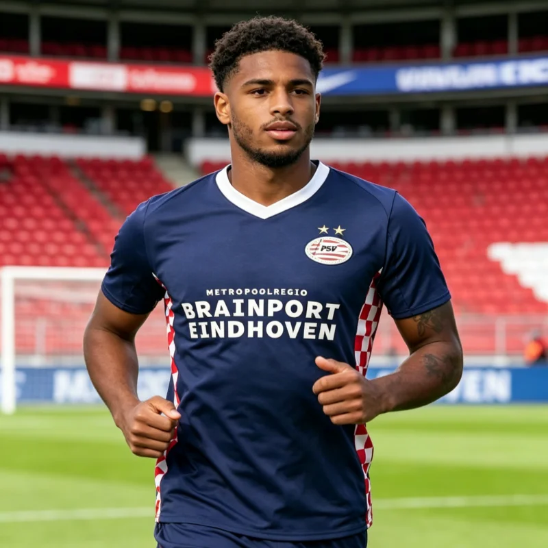 2026 Sommer Bestseller V-Ausschnitt Sportshirts Schnelltrocknend Jong PSV Fußballtrikots Bequeme Atmungsaktive Familien-Kinder-T-Shirts