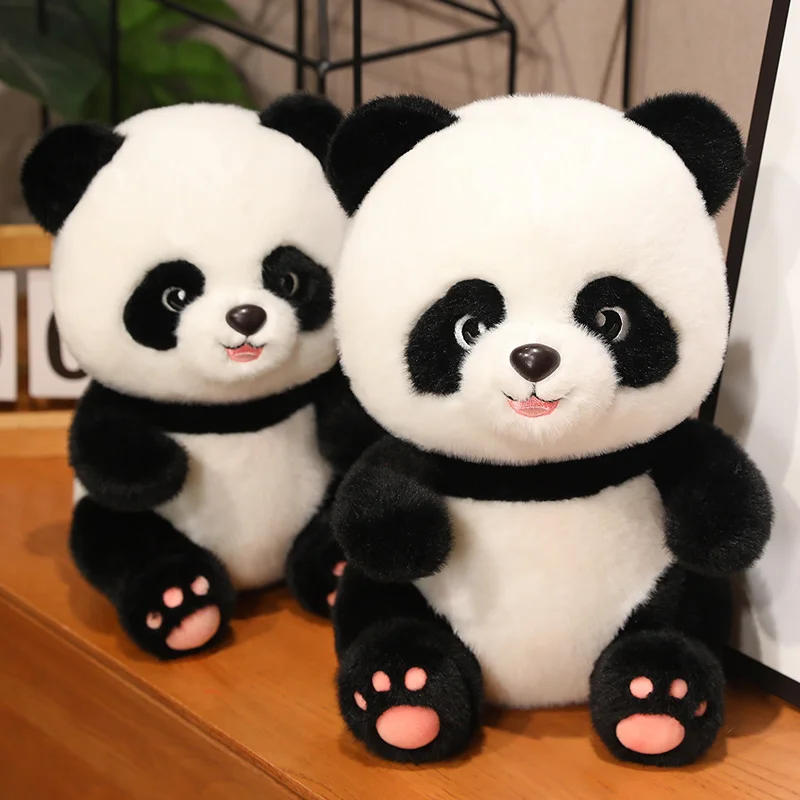 

Cartoon Footprint Giant Panda Plush Toy Kawaii Stuffed Pink Paw Naughty Cute Panda Plushies Pillow Doll Soft Kids Toys Gifts