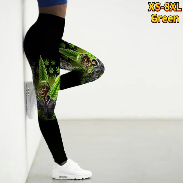 Women's Basic Maple Leaf Printed Yoga Pants Elastic Yoga Leggings Gym  Jogging Fitness Clothes Quick Dry Slim Pants XS-8XL - AliExpress