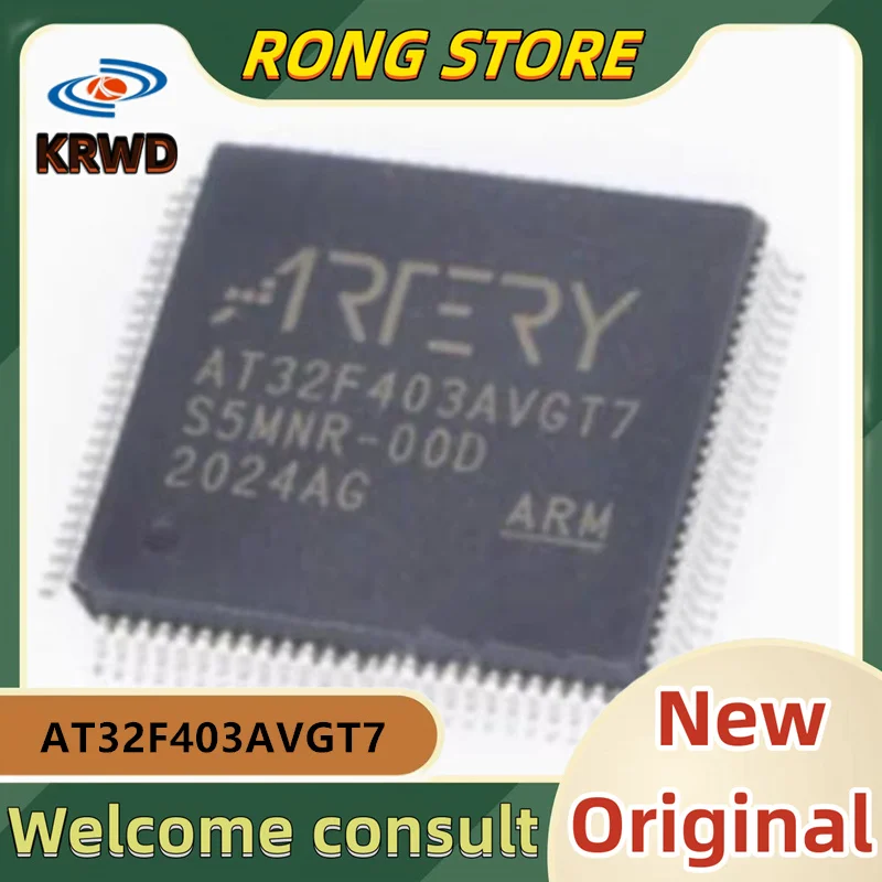 

5PCS AT32F403AVGT7 New and Original Chip IC AT32F403 LQFP-100 Universal MCU/32-bit microcontroller