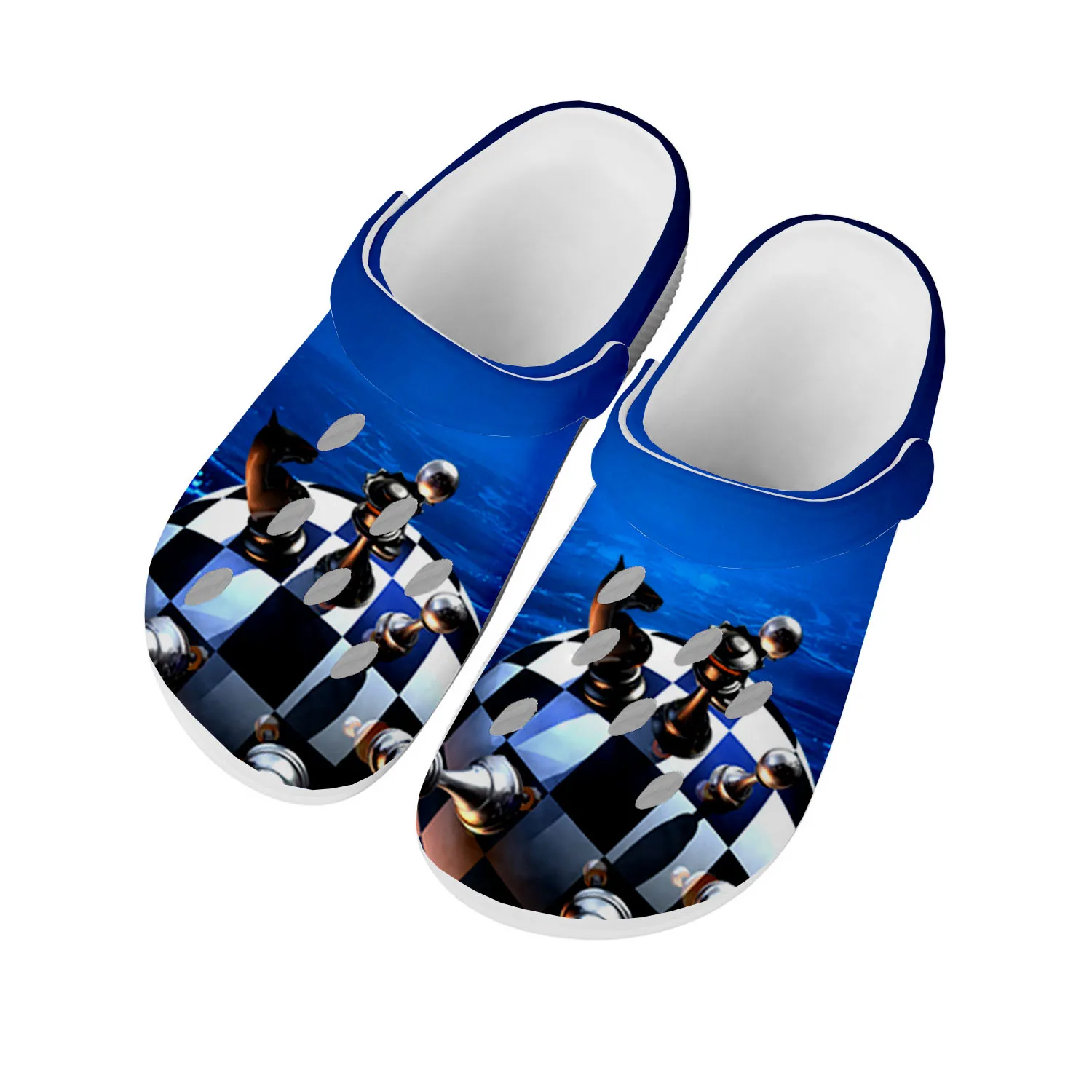 

Chess International Pop Home Clogs Custom Water Shoes Mens Womens Teenager Shoe Garden Clog Breathable Beach Hole Slippers White