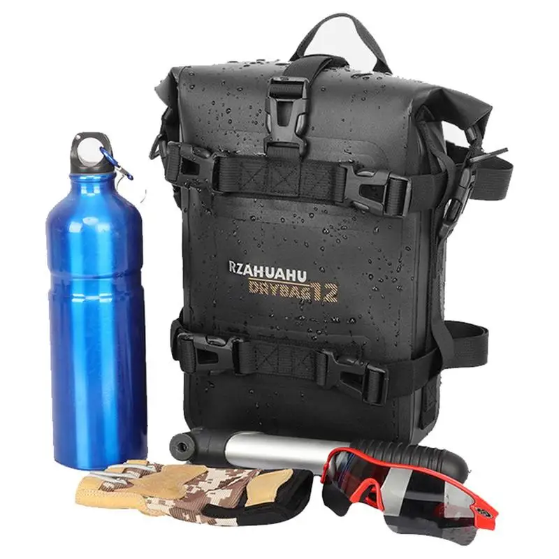 

Waterproof Motorcycle Tail Bag Multifunction Motorcycle Rear Seat Bag High Capacity Motorcycle Rider Backpack With Rain Cover