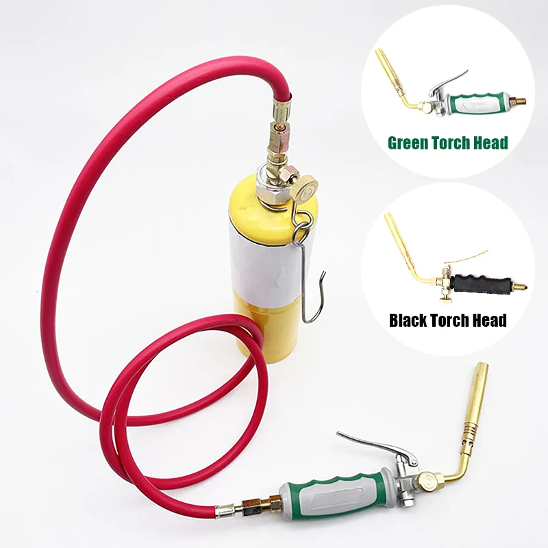 Gas Welding Gun gas torch welding torch butane torch With 1.6m/5.3ft Control Valve Self-closing Air Hose Propane Butane Gas Cylinder High Temperature Welding Torches